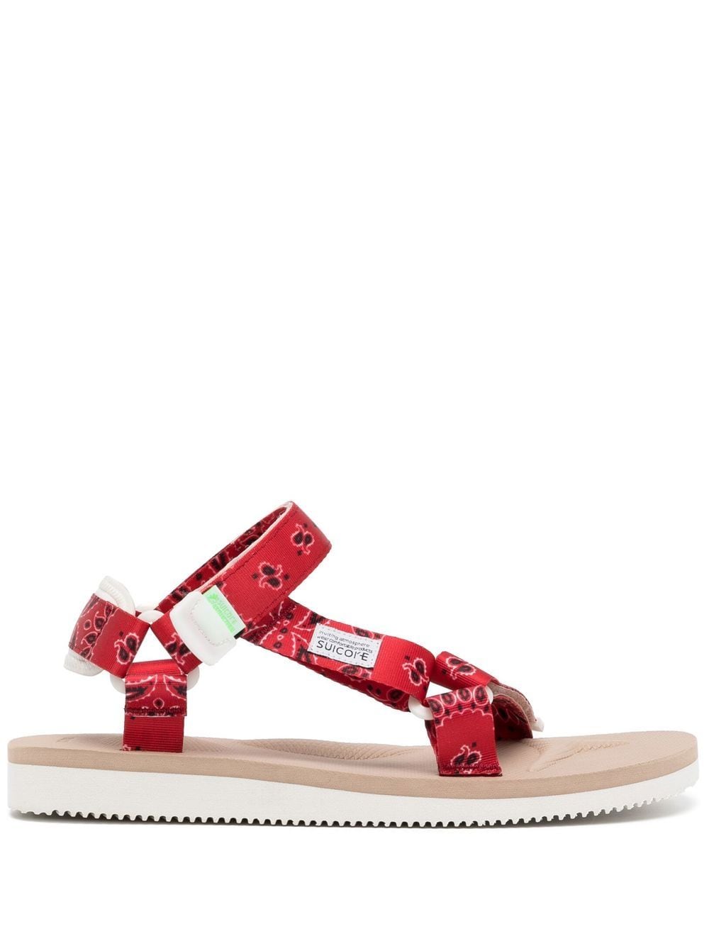 Suicoke DEPA-Cab paisley-print sandals - Red von Suicoke