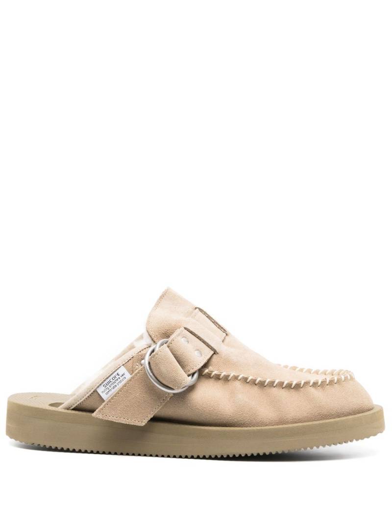 Suicoke Lemi suede loafers - Neutrals von Suicoke