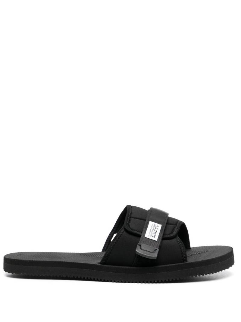 Suicoke Padri touch strap slides - Black von Suicoke