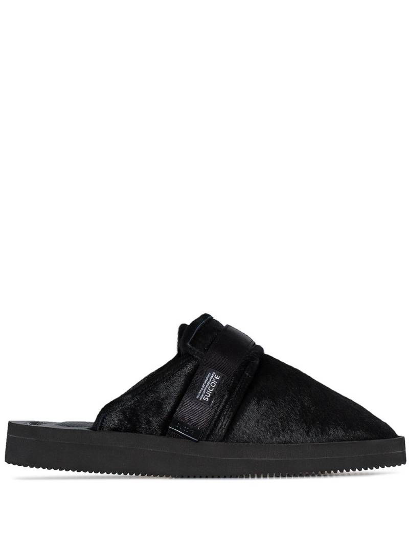 Suicoke Zavo textured slippers - Black von Suicoke