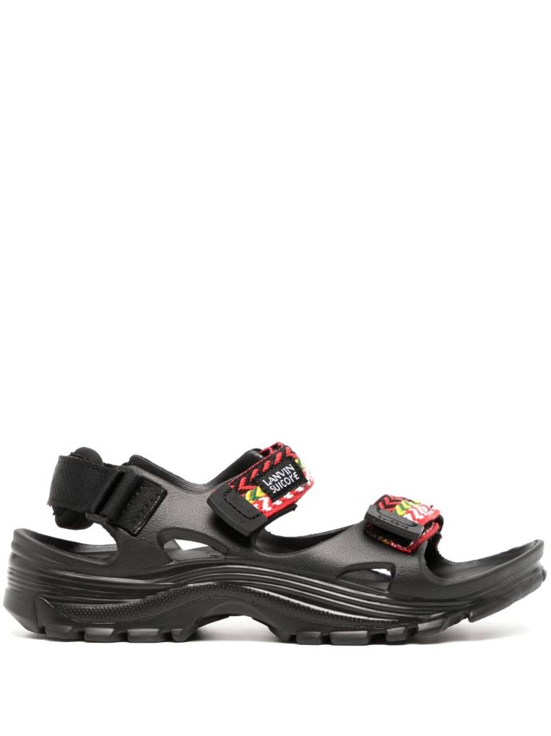 Suicoke braided-band touch-strap sandals - Black von Suicoke