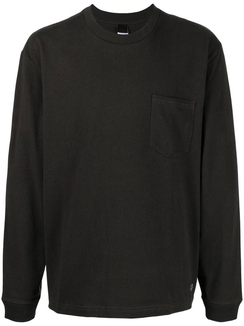 Suicoke cotton long sleeve top - Black von Suicoke