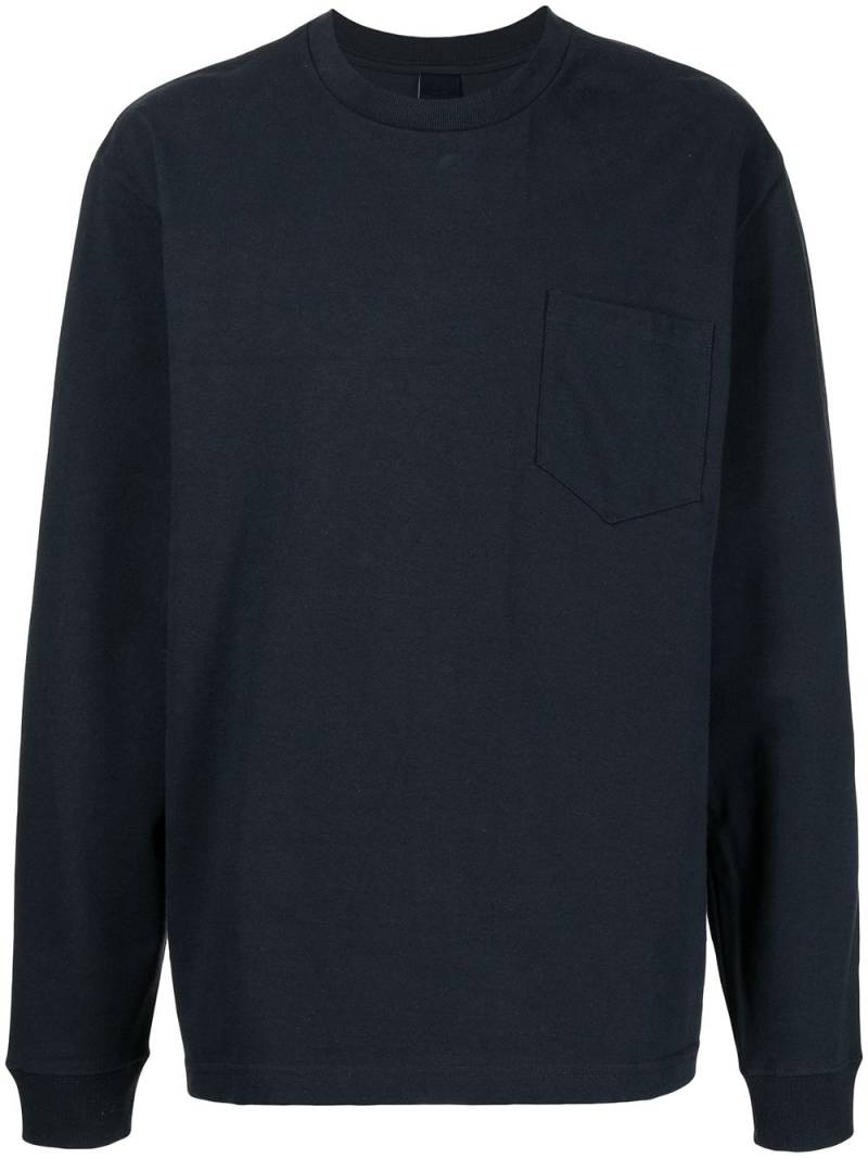 Suicoke cotton long sleeve top - Blue von Suicoke