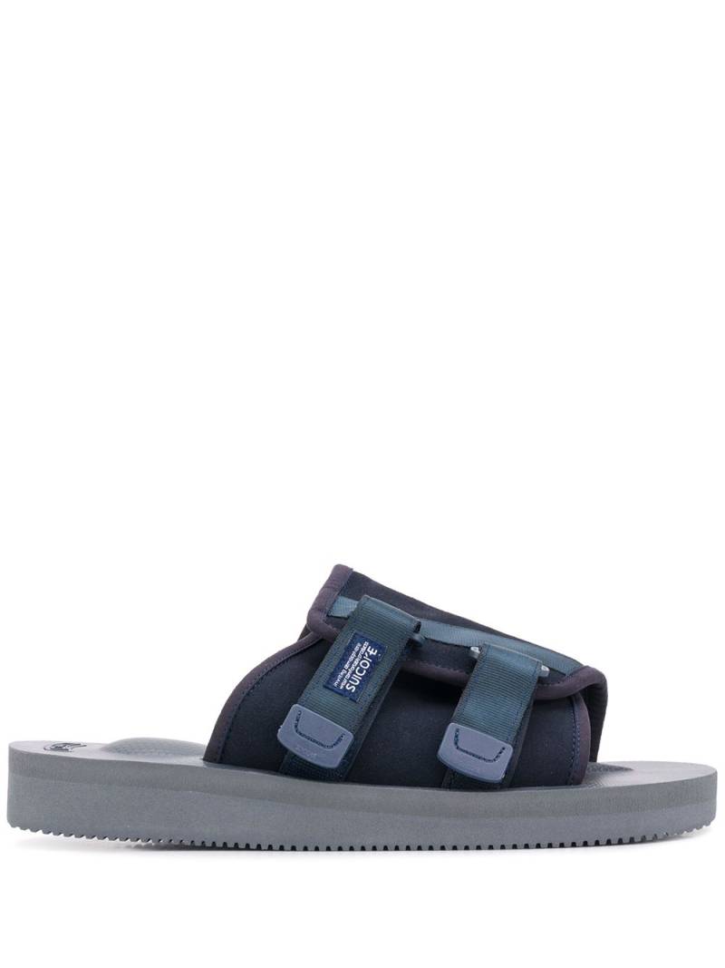 Suicoke double strap slides - Blue von Suicoke