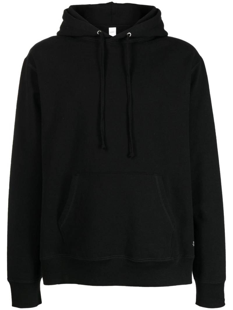 Suicoke logo-print cotton hoodie - Black von Suicoke