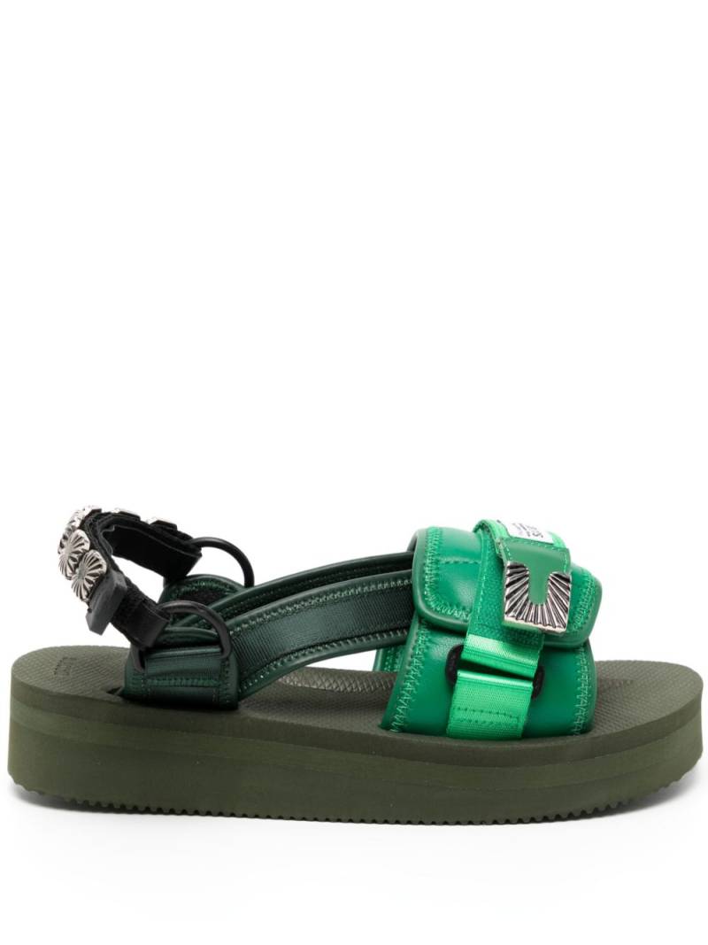 Suicoke x Toga Tonopardi stud-embellished sandals - Green von Suicoke