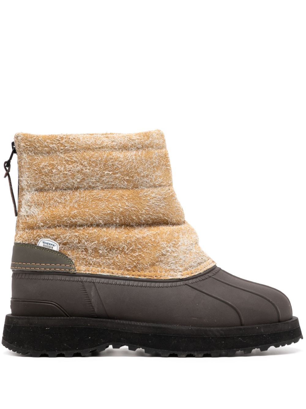 Suicoke zip-up leather ankle boots - Yellow von Suicoke