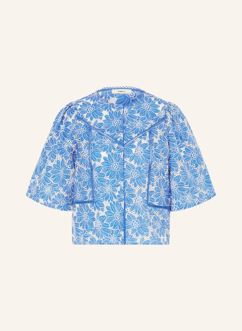 Suncoo Blusenshirt Lovely Mit Spitze blau von Suncoo