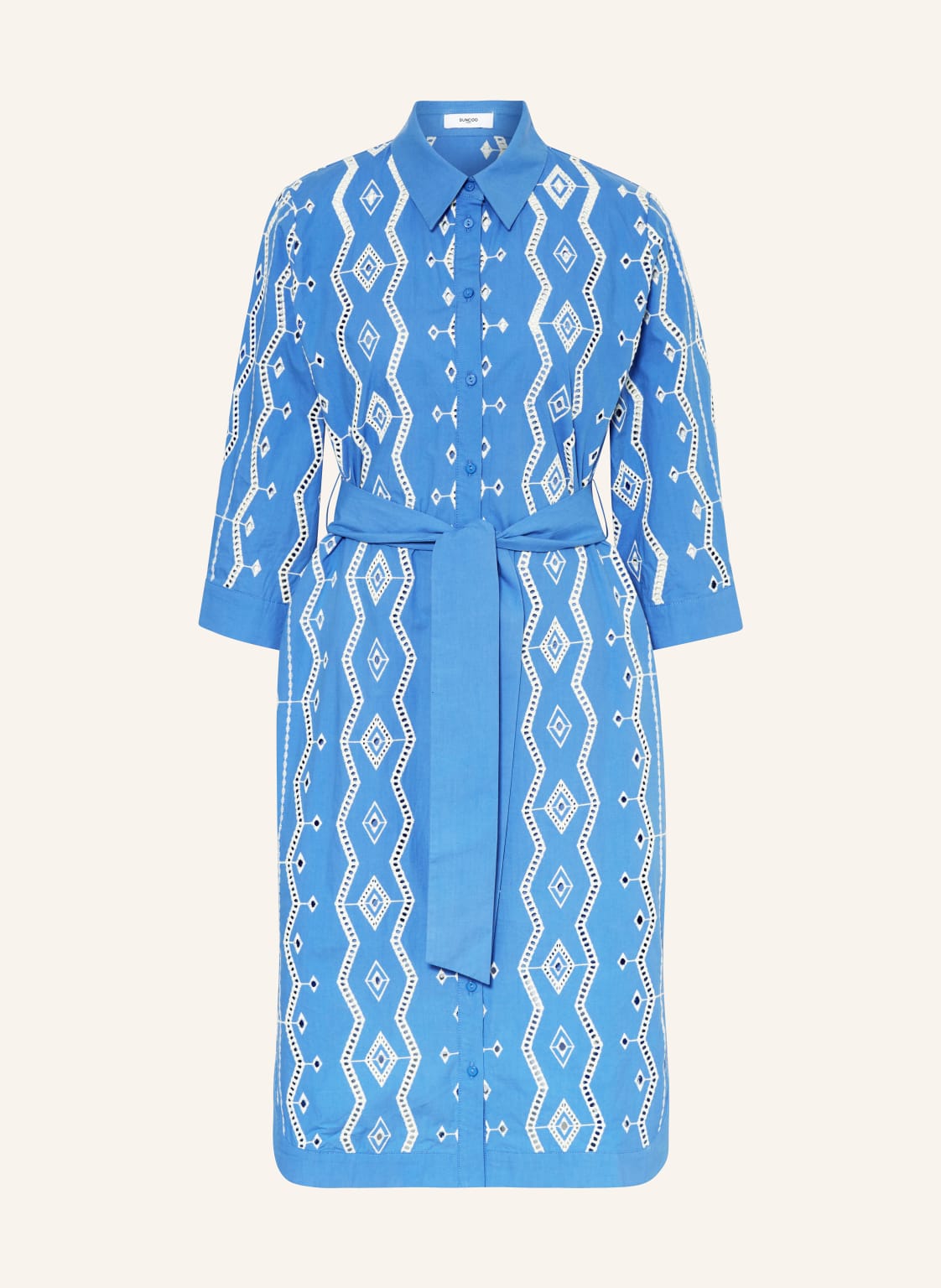 Suncoo Hemdblusenkleid Clea Mit 3/4-Arm blau Suncoo Hemdblusenkleid Clea Mit 3/4-Arm blau von Suncoo