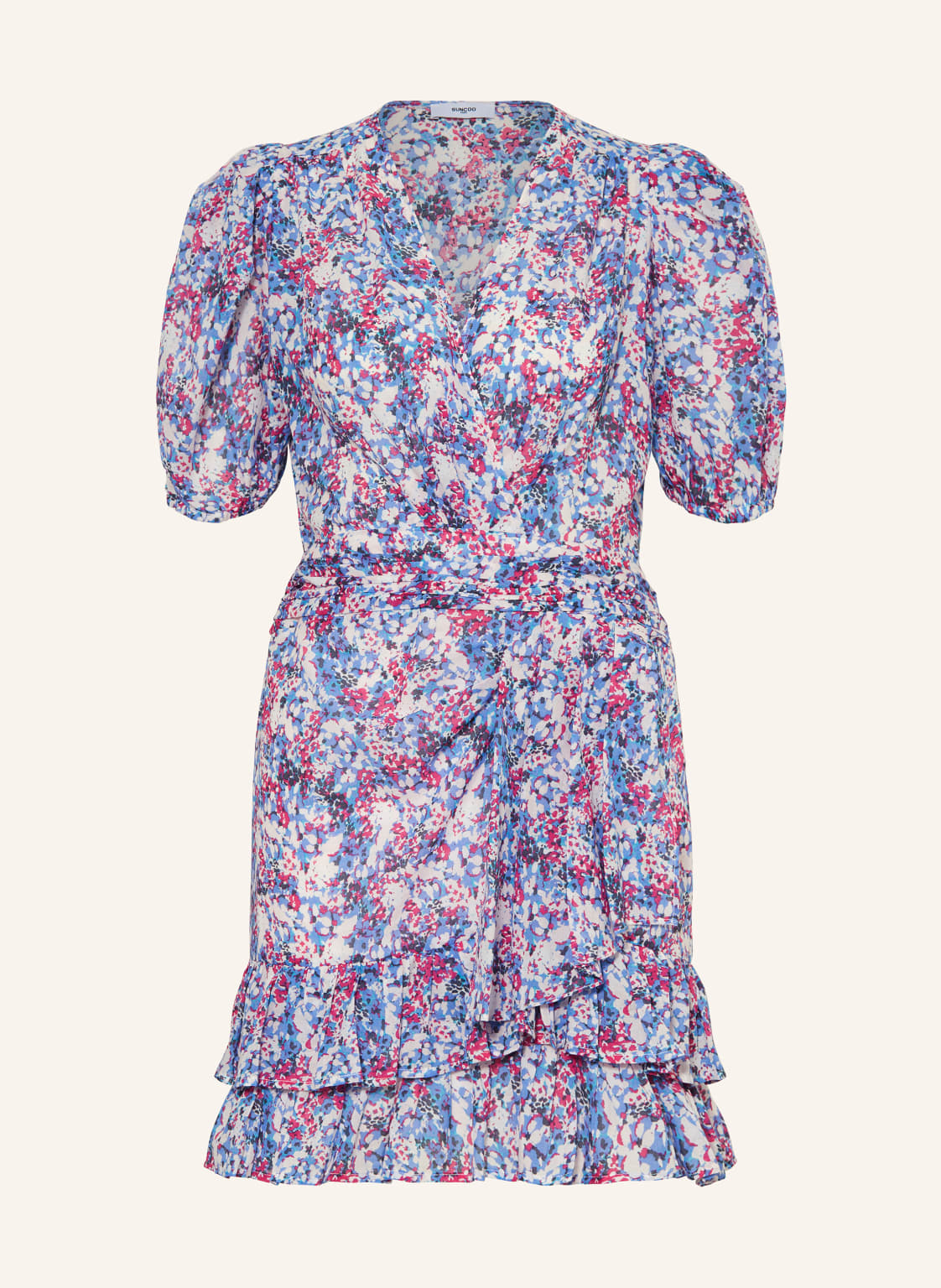Suncoo Kleid Cilia In Wickeloptik blau Suncoo Kleid Cilia In Wickeloptik blau von Suncoo