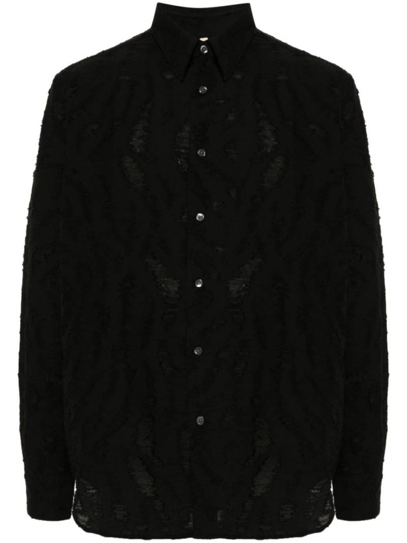 Sunflower Ace textured-finish shirt - Black von Sunflower