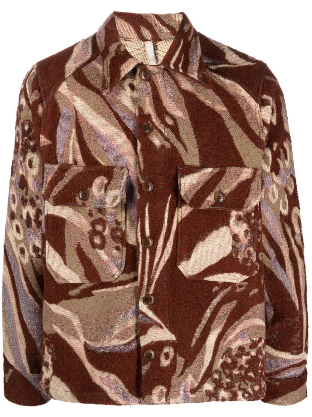 Sunflower Animal CPO shirt jacket - Brown von Sunflower