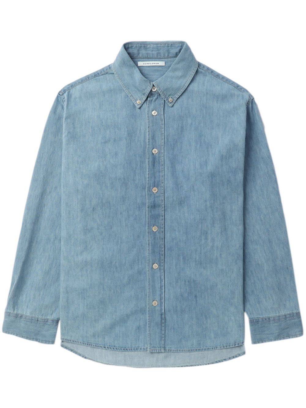 Sunflower button-down denim shirt - Blue von Sunflower