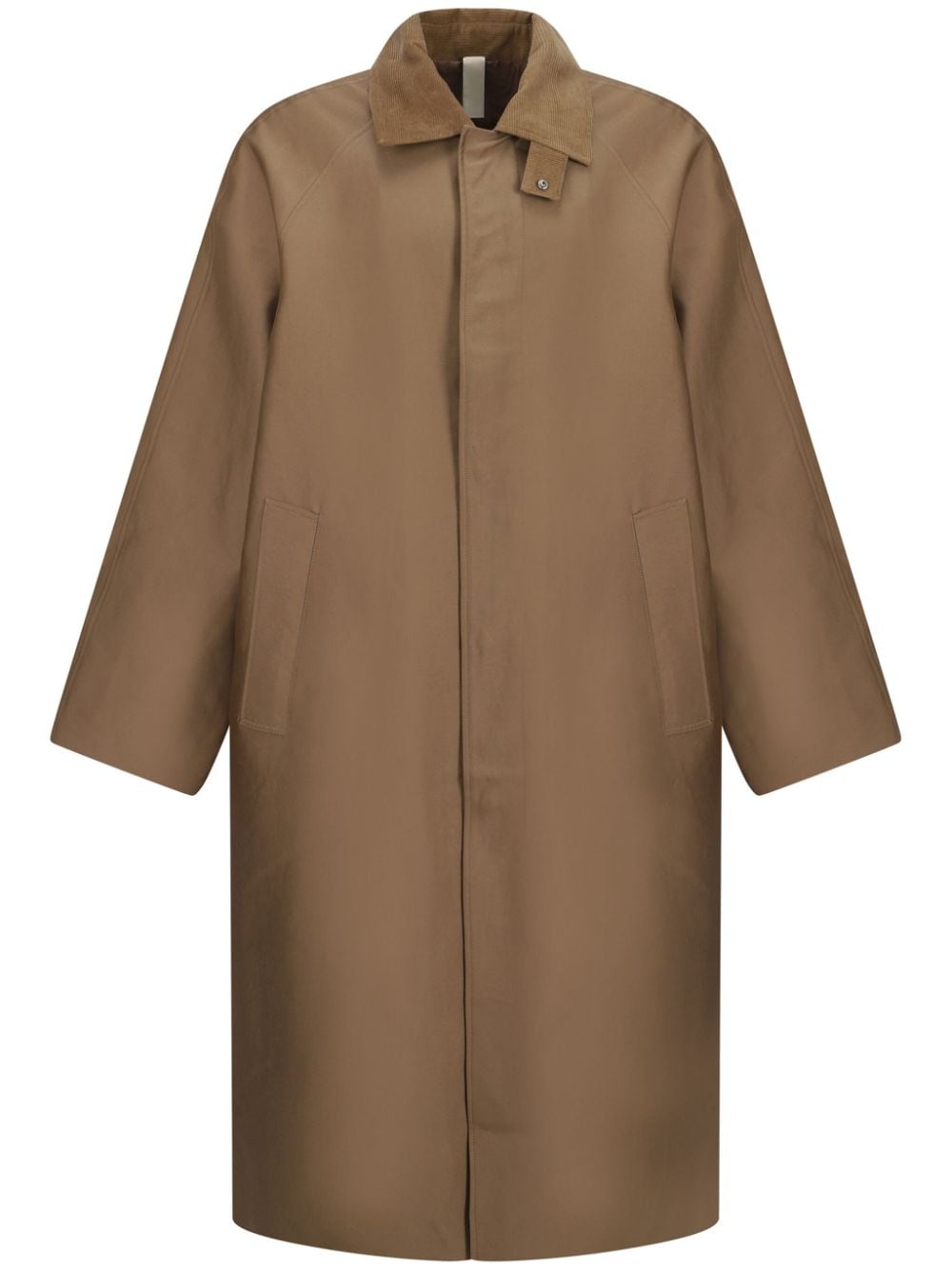 Sunflower corduroy-collar trench coat - Brown von Sunflower