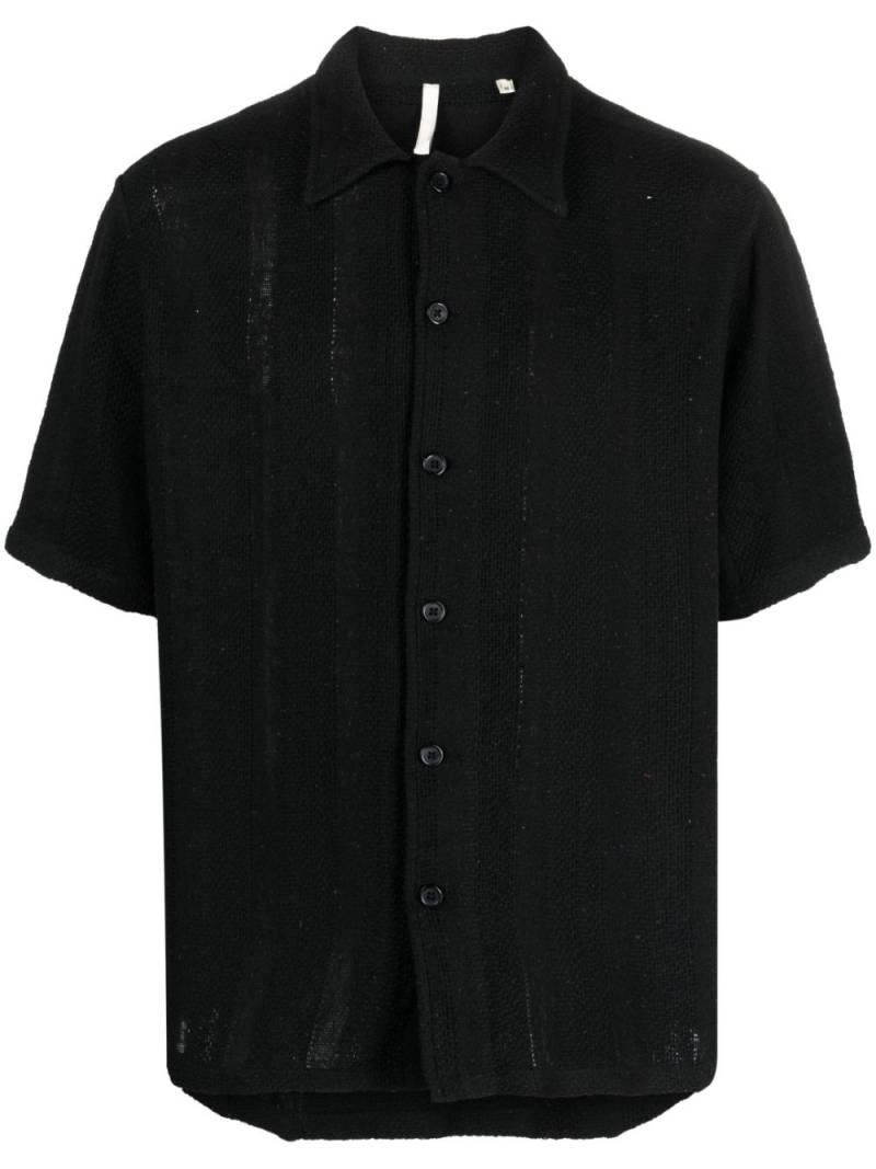 Sunflower knitted cotton shirt - Black von Sunflower