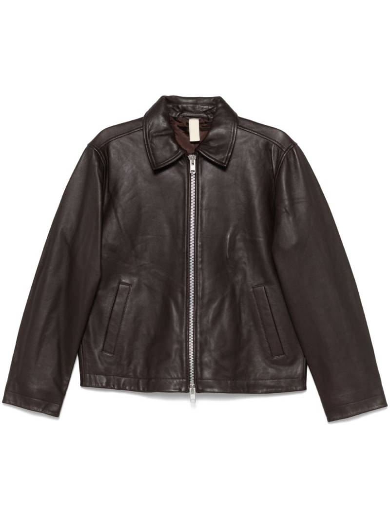 Sunflower leather jacket - Brown von Sunflower