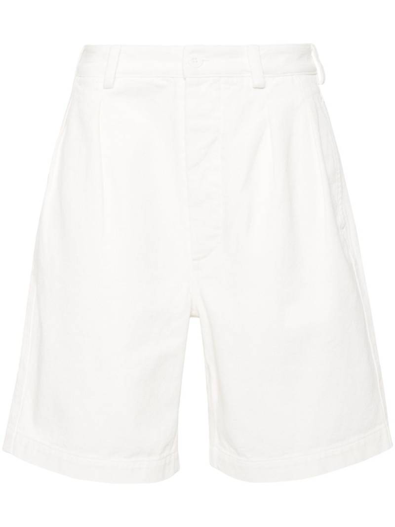 Sunflower pleated twill shorts - White von Sunflower