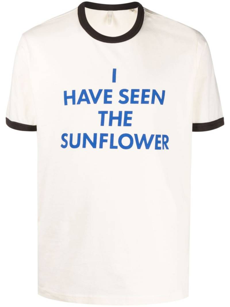 Sunflower slogan-print organic cotton T-shirt - Neutrals von Sunflower