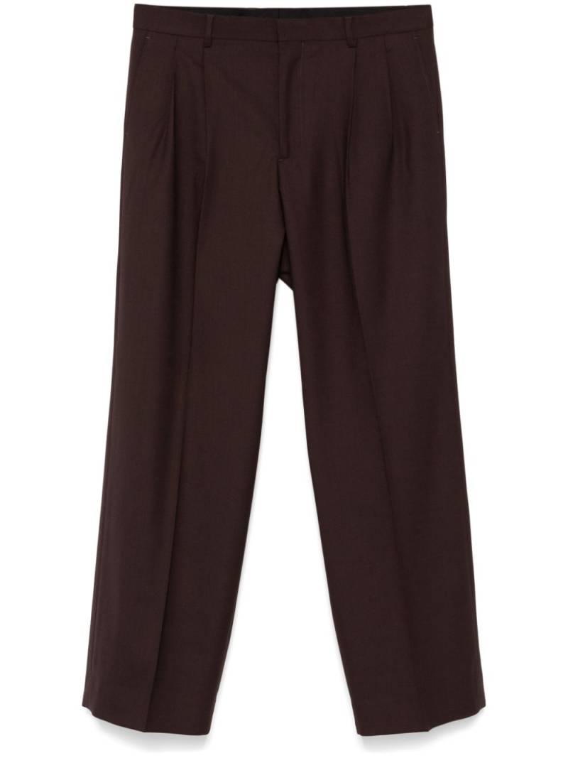 Sunflower wide pleated trousers - Brown von Sunflower