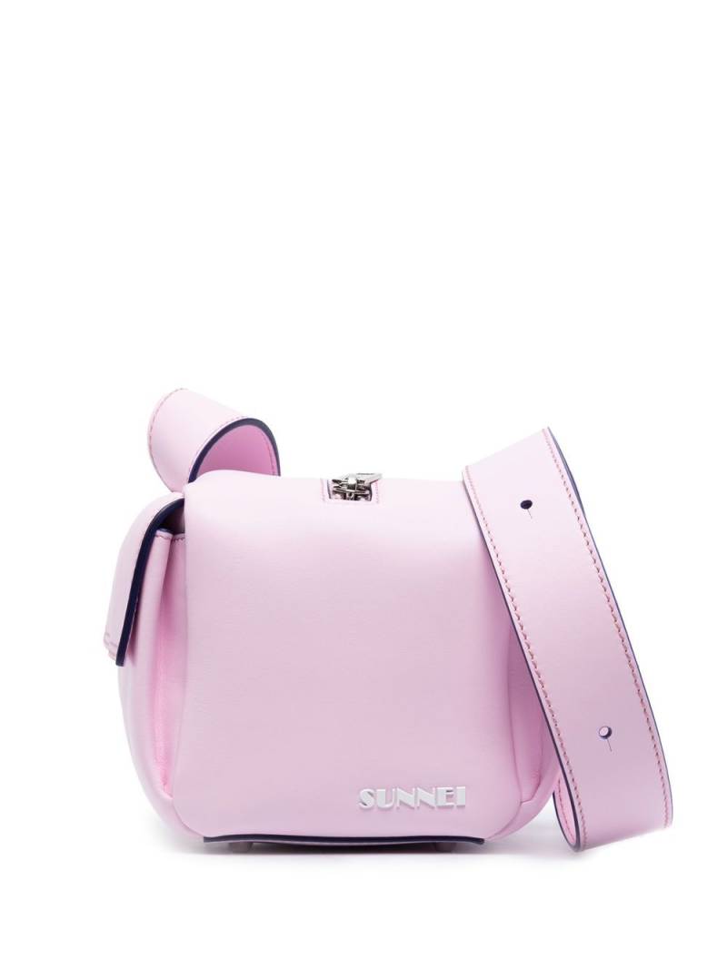 Sunnei Cubetto zip-detail shoulder bag - Pink von Sunnei