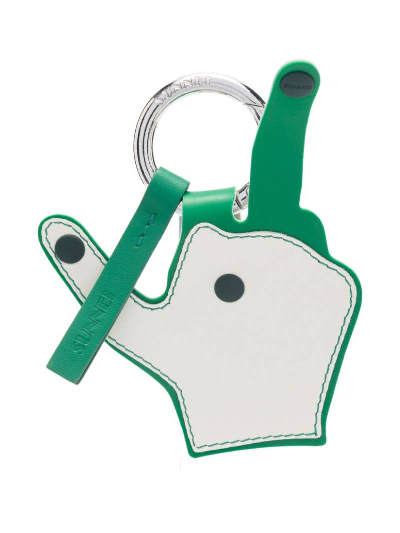 Sunnei Dito hand-motif keyring - Green von Sunnei