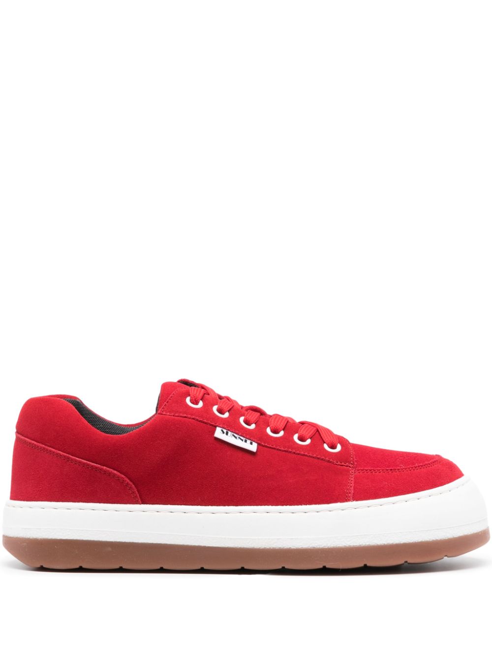 Sunnei Dreamy low-top suede sneakers - Red von Sunnei