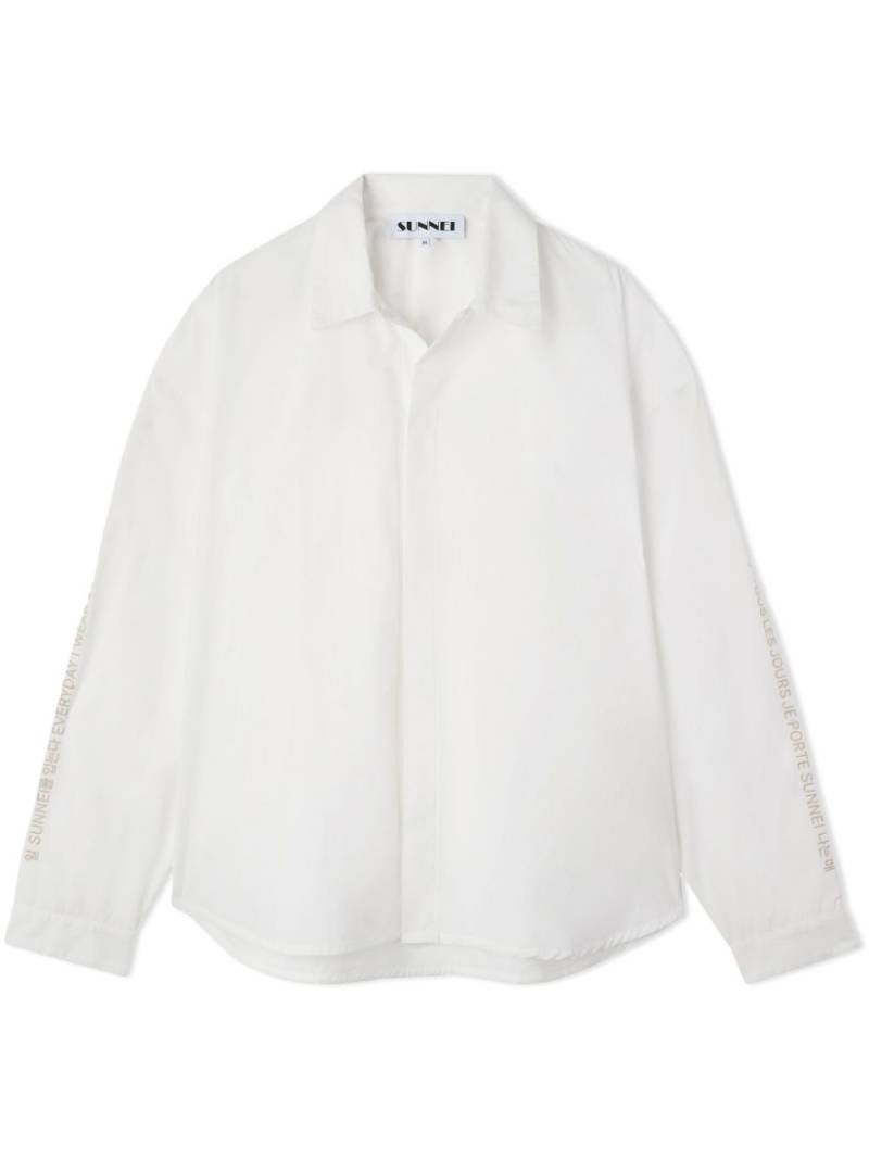 Sunnei EIWS over shirt - White von Sunnei