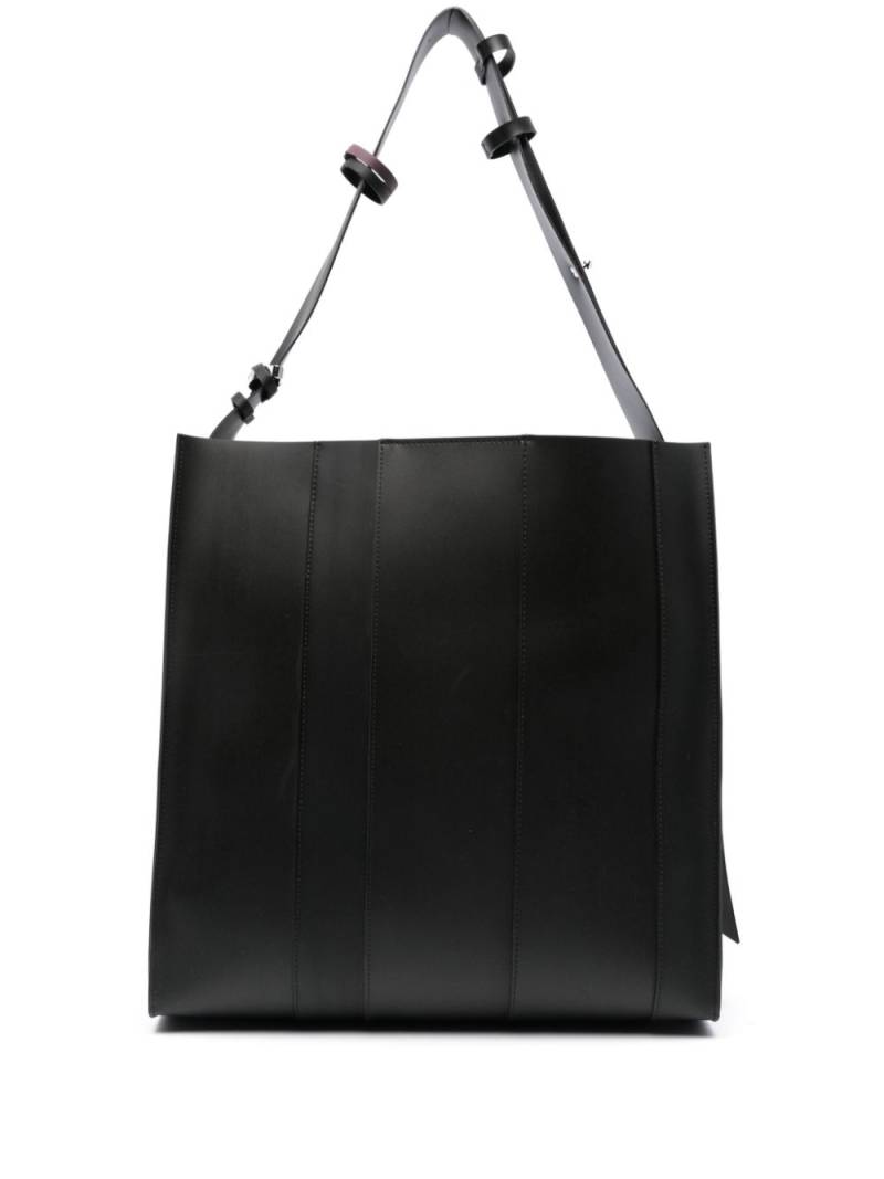 Sunnei Gomma 9 striped shoulder bag - Black von Sunnei