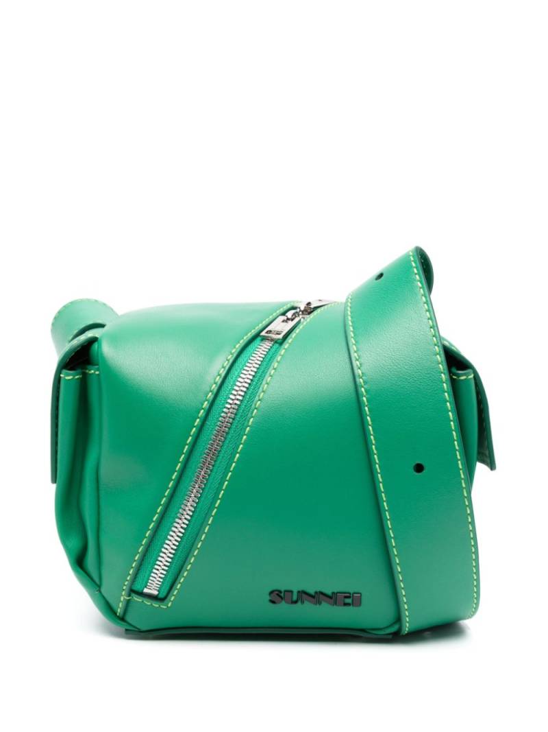 Sunnei Lacubetto leather shoulder strap - Green von Sunnei