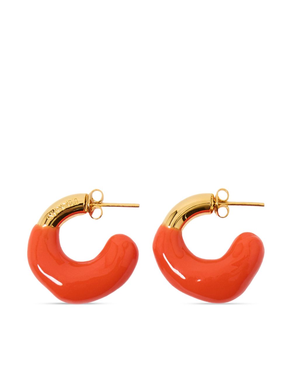 Sunnei Rubberised earrings - Gold von Sunnei