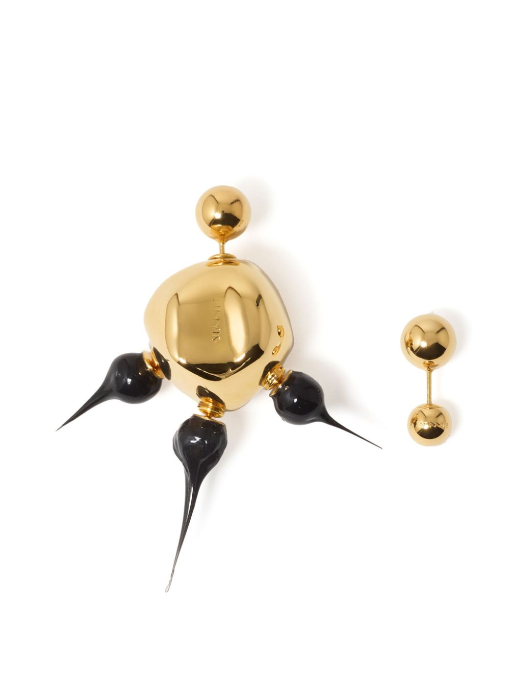 Sunnei Spike Round earrings - Gold von Sunnei