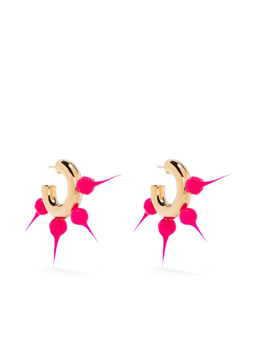 Sunnei Spike hoop earrings - Gold von Sunnei