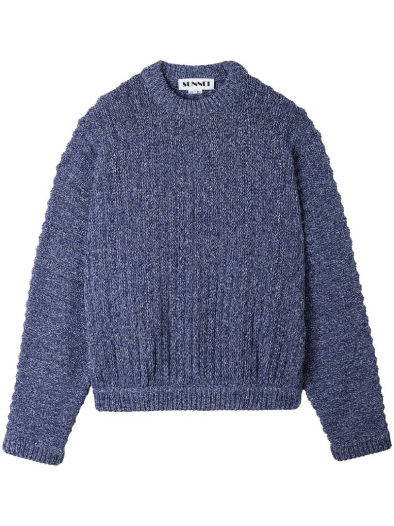 Sunnei brushed-finish jumper - Blue von Sunnei