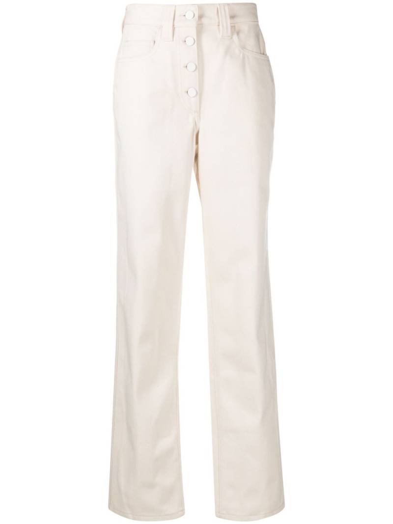 Sunnei button-fly flared jeans - Neutrals von Sunnei