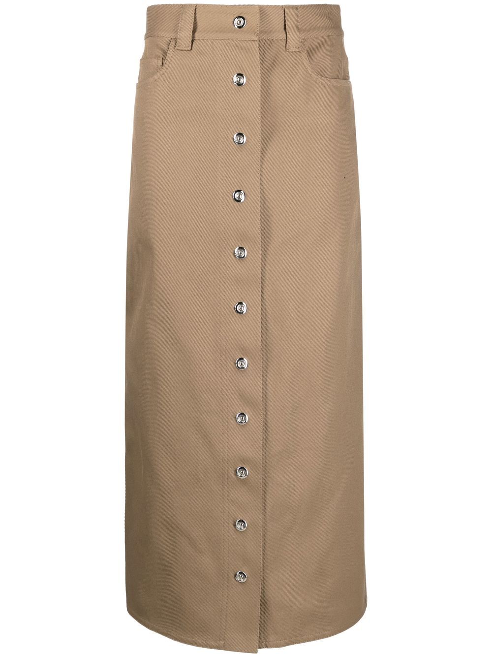 Sunnei buttoned straight skirt - Neutrals von Sunnei