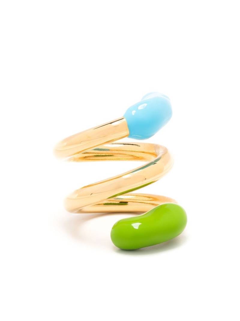 Sunnei colour-block wrap ring - Gold von Sunnei