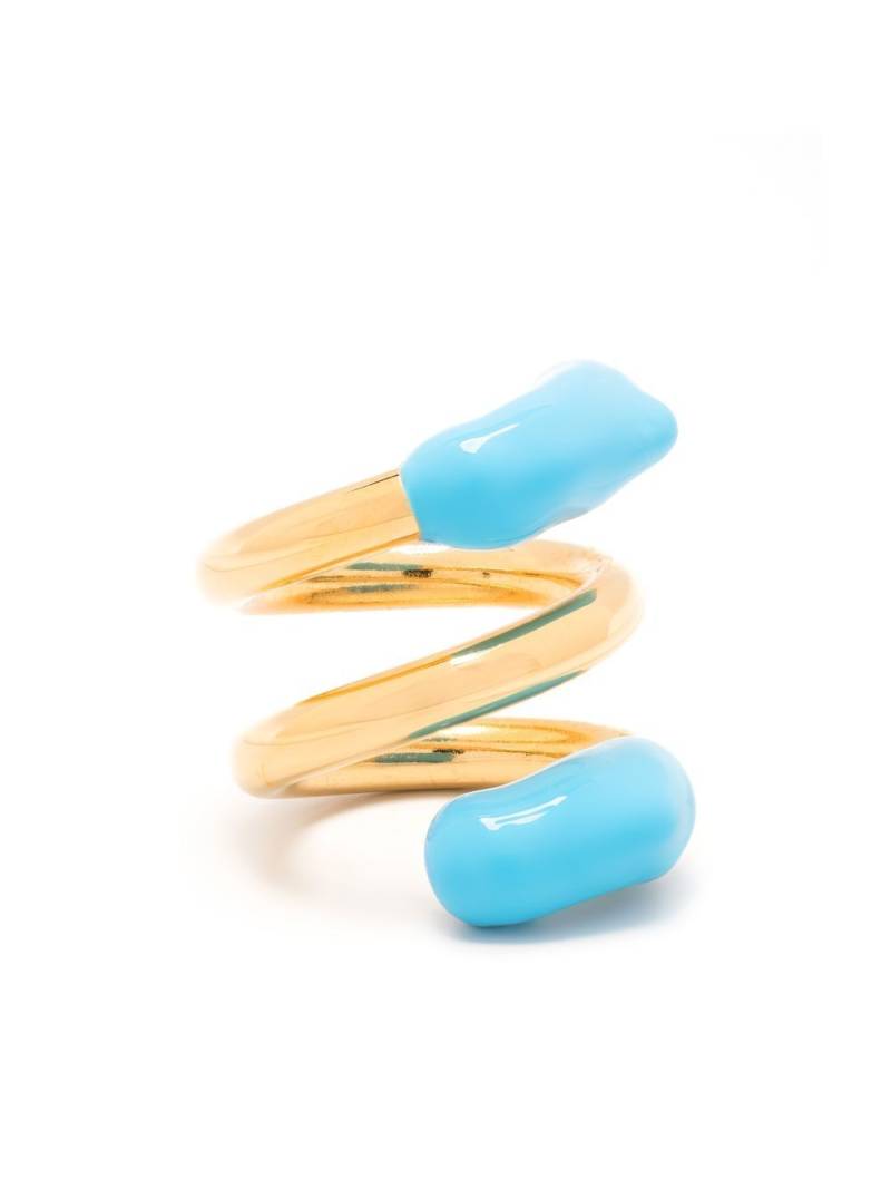 Sunnei colour-block wrap ring - Gold von Sunnei