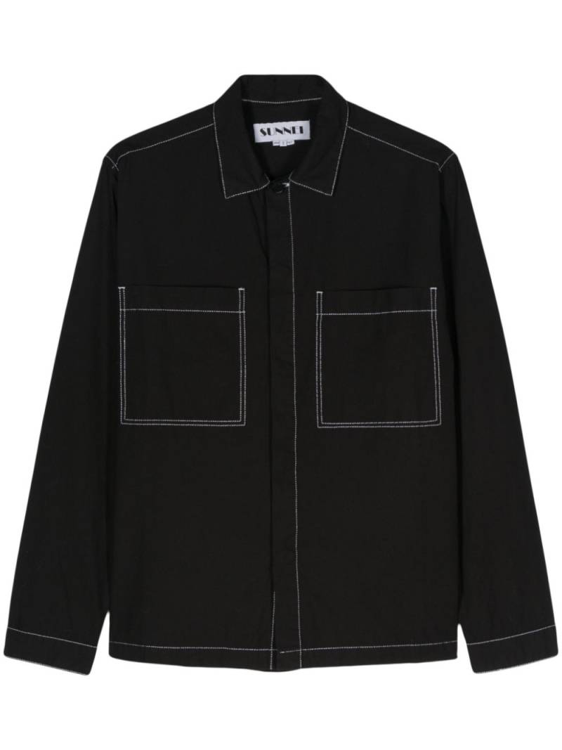 Sunnei contrast-stitching shirt - Black von Sunnei