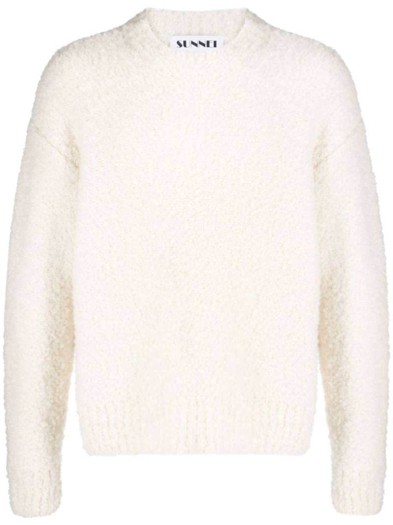 Sunnei crew-neck chunky-knit jumper - Neutrals von Sunnei