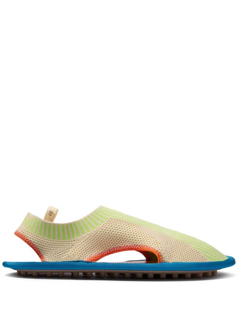 Sunnei elastic knit flat shoes - Green von Sunnei