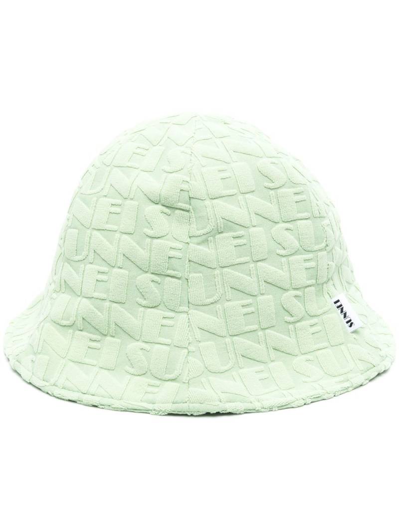 Sunnei embossed-logo bucket hat - Green von Sunnei