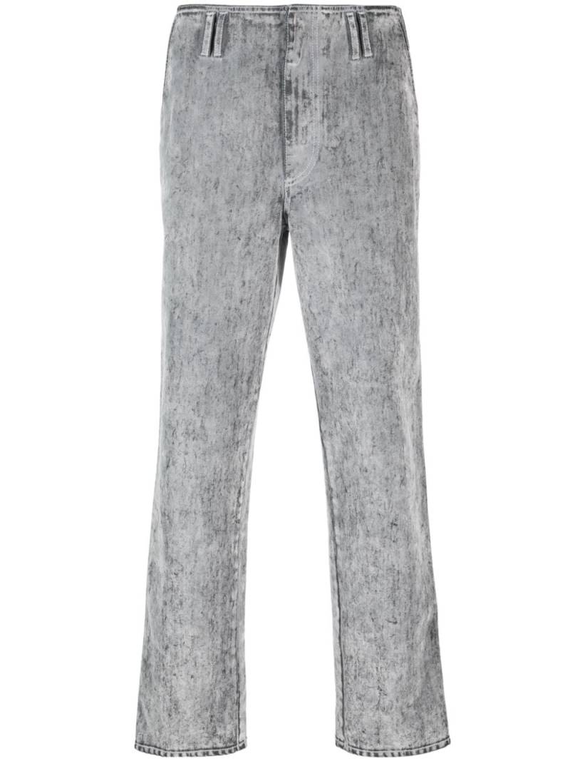 Sunnei flocked straight-leg jeans - Grey von Sunnei