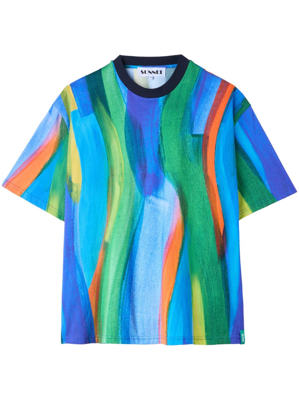 Sunnei graphic-print T-shirt - Blue von Sunnei