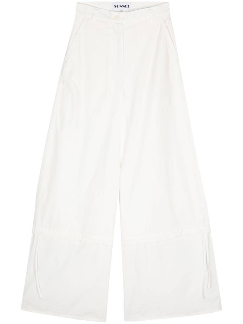 Sunnei high-waist drop-crotch trousers - White von Sunnei