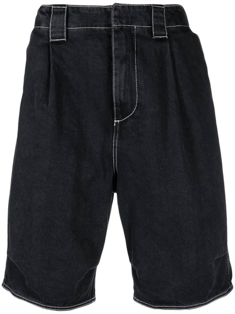 Sunnei knee-length denim bermuda shorts - Black von Sunnei