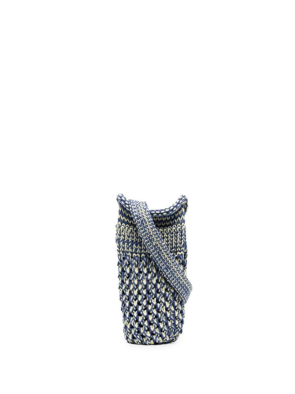 Sunnei knitted shoulder bag - Blue von Sunnei