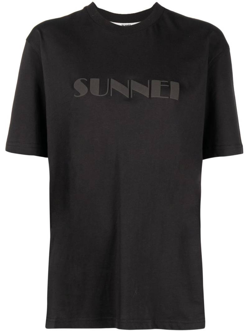 Sunnei logo-print cotton T-shirt - Black von Sunnei