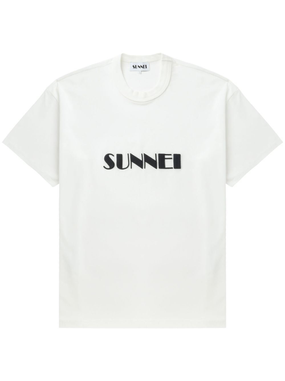 Sunnei logo-print cotton T-shirt - White von Sunnei