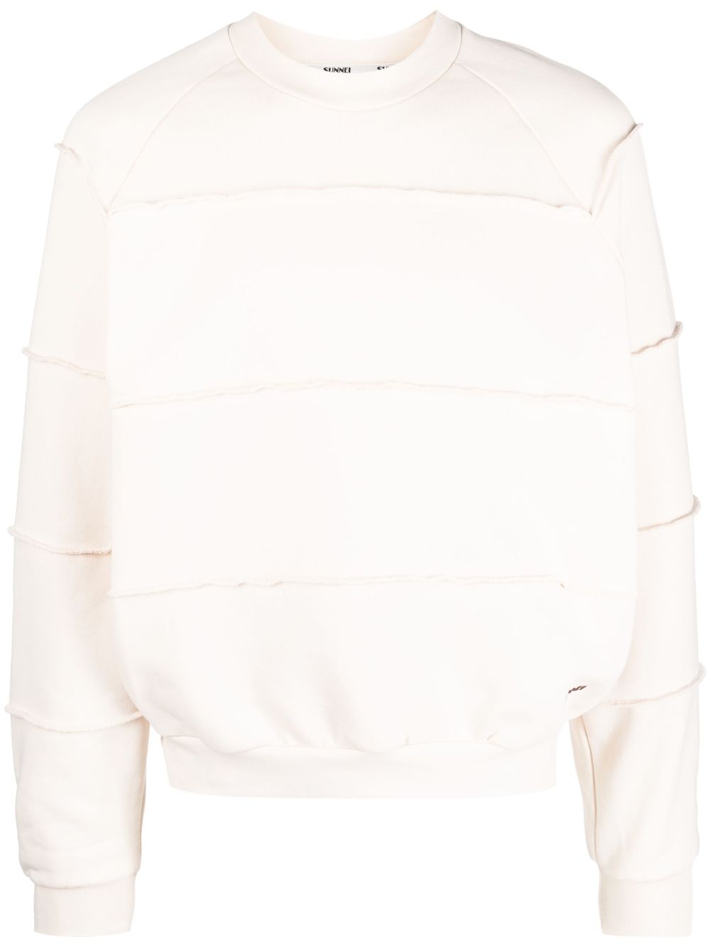 Sunnei logo-print cotton sweatshirt - Neutrals von Sunnei