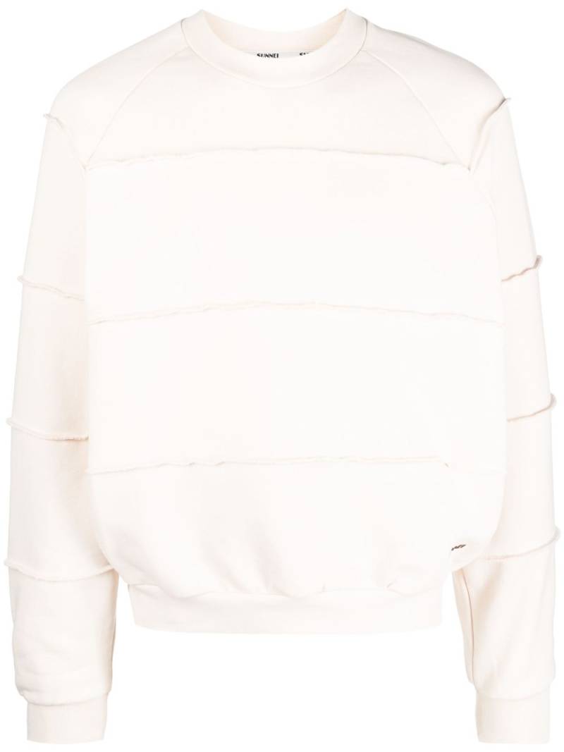 Sunnei logo-print cotton sweatshirt - Neutrals von Sunnei